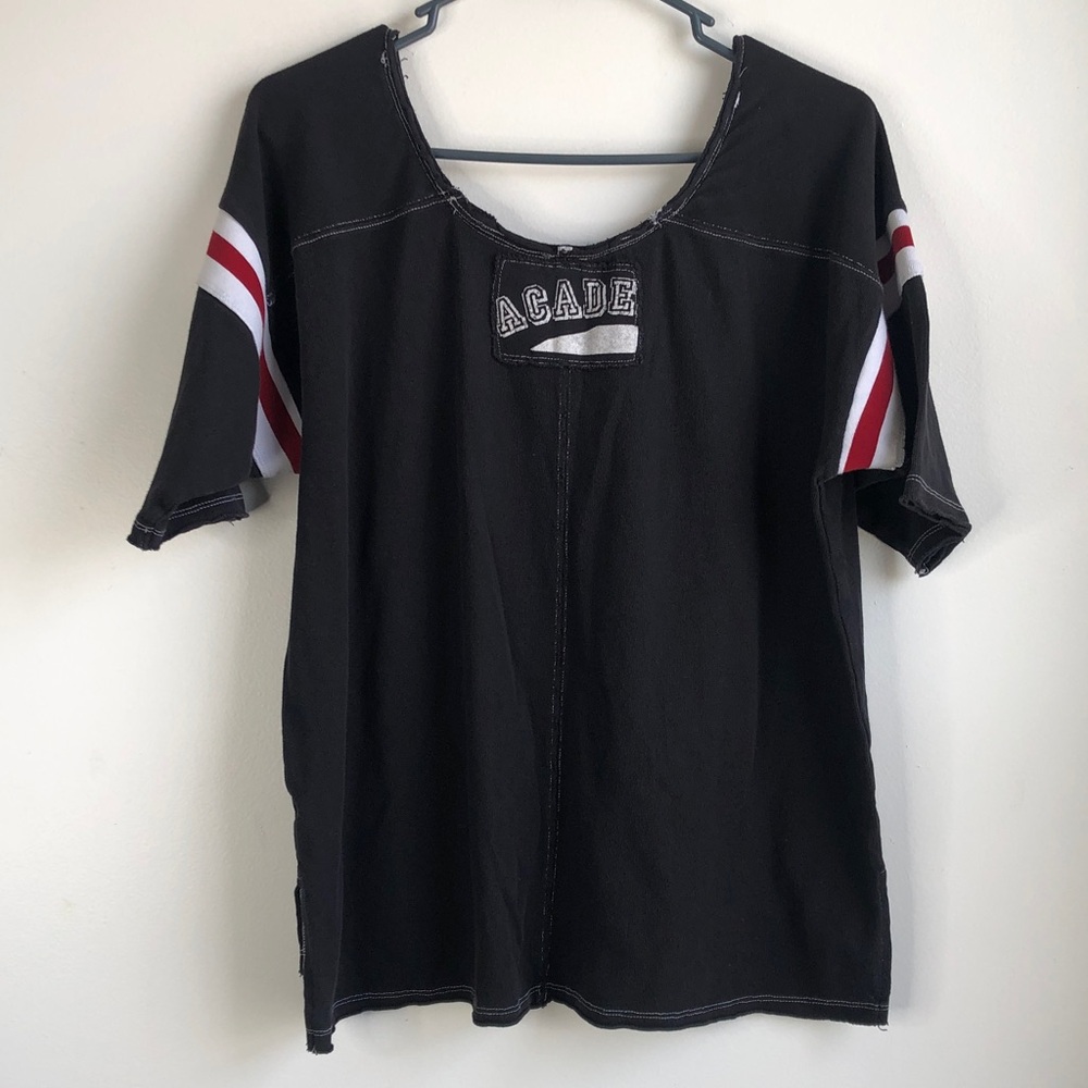 We the Free Black Graphic '83' football style tee - Picture 4 of 5